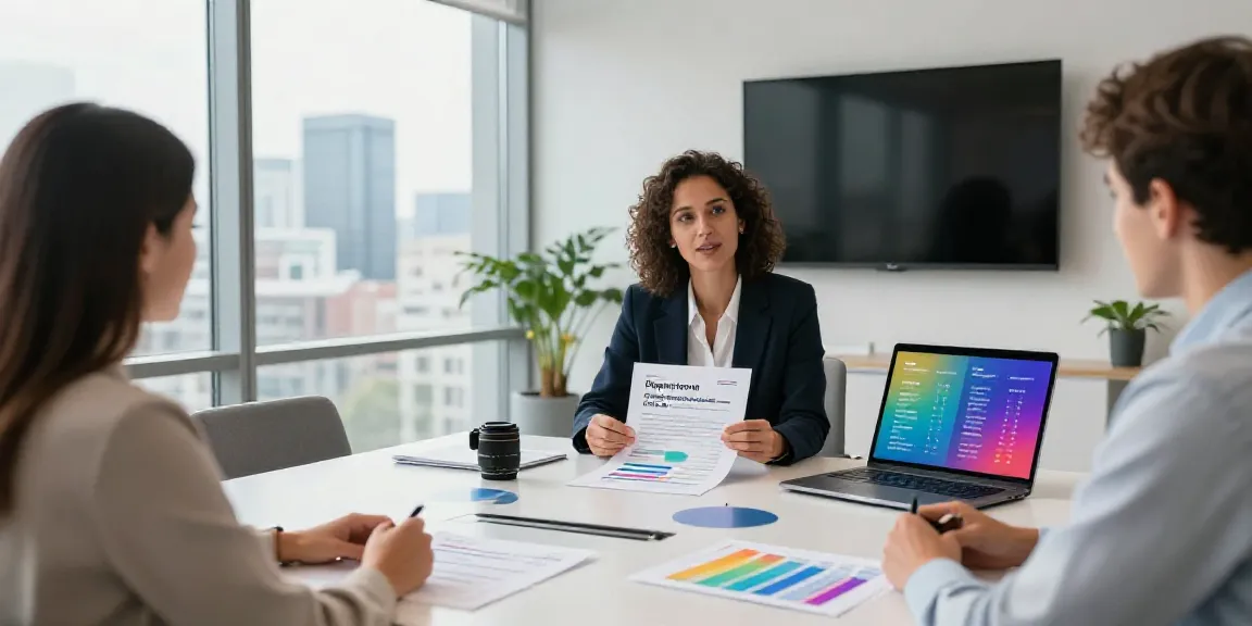 Consultation on deposito rente Nederland in a financial office setting